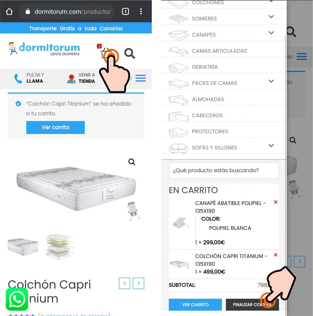 Tutorial compra Dormitorum movil 6