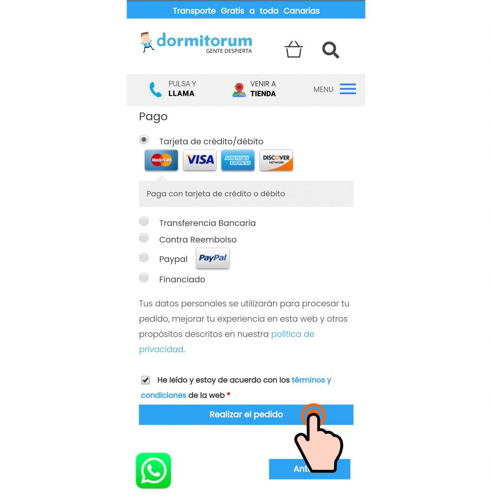 Tutorial compra Dormitorum movil 9