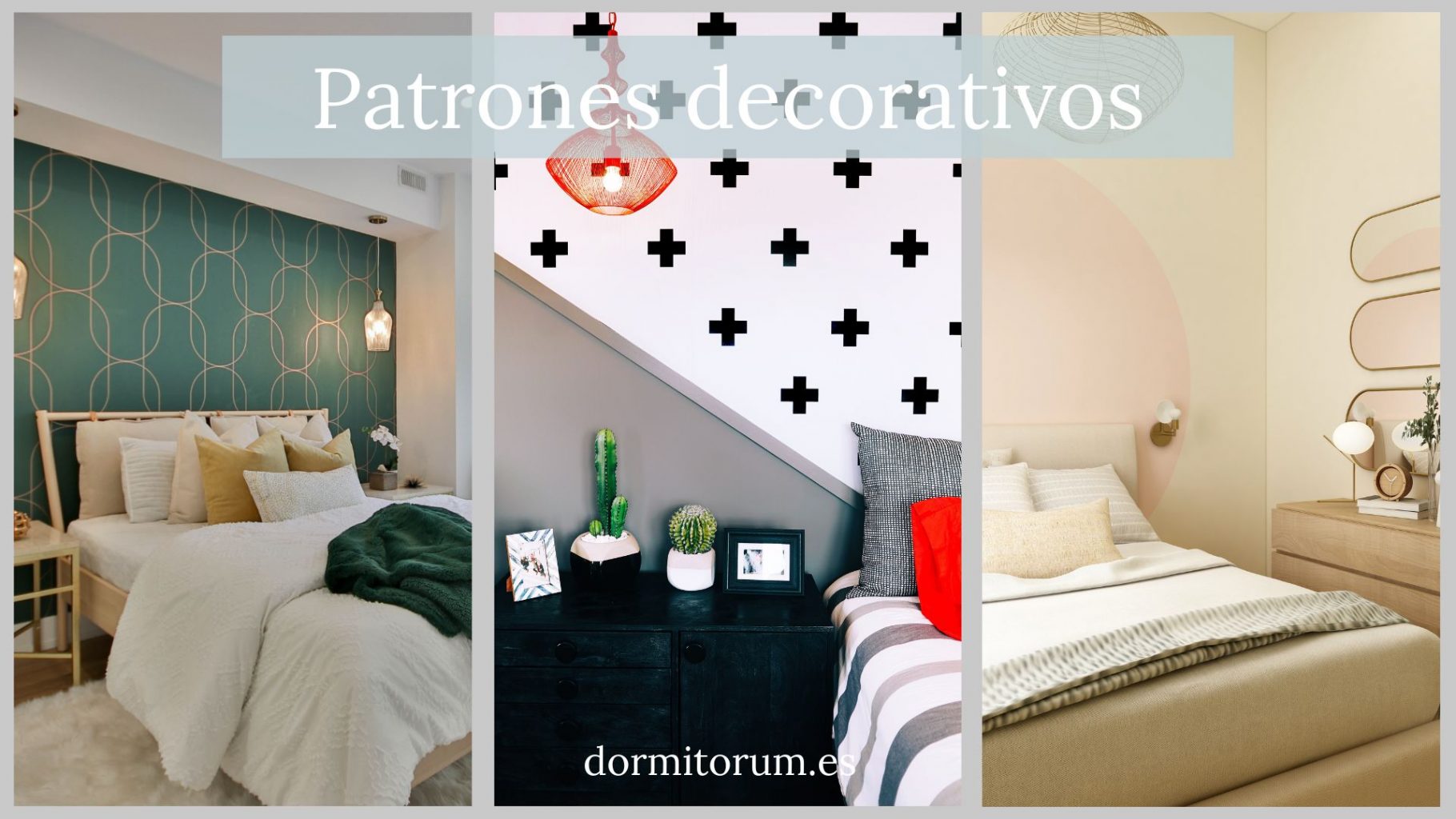 pintar pared de cabecero con patrones decorativos