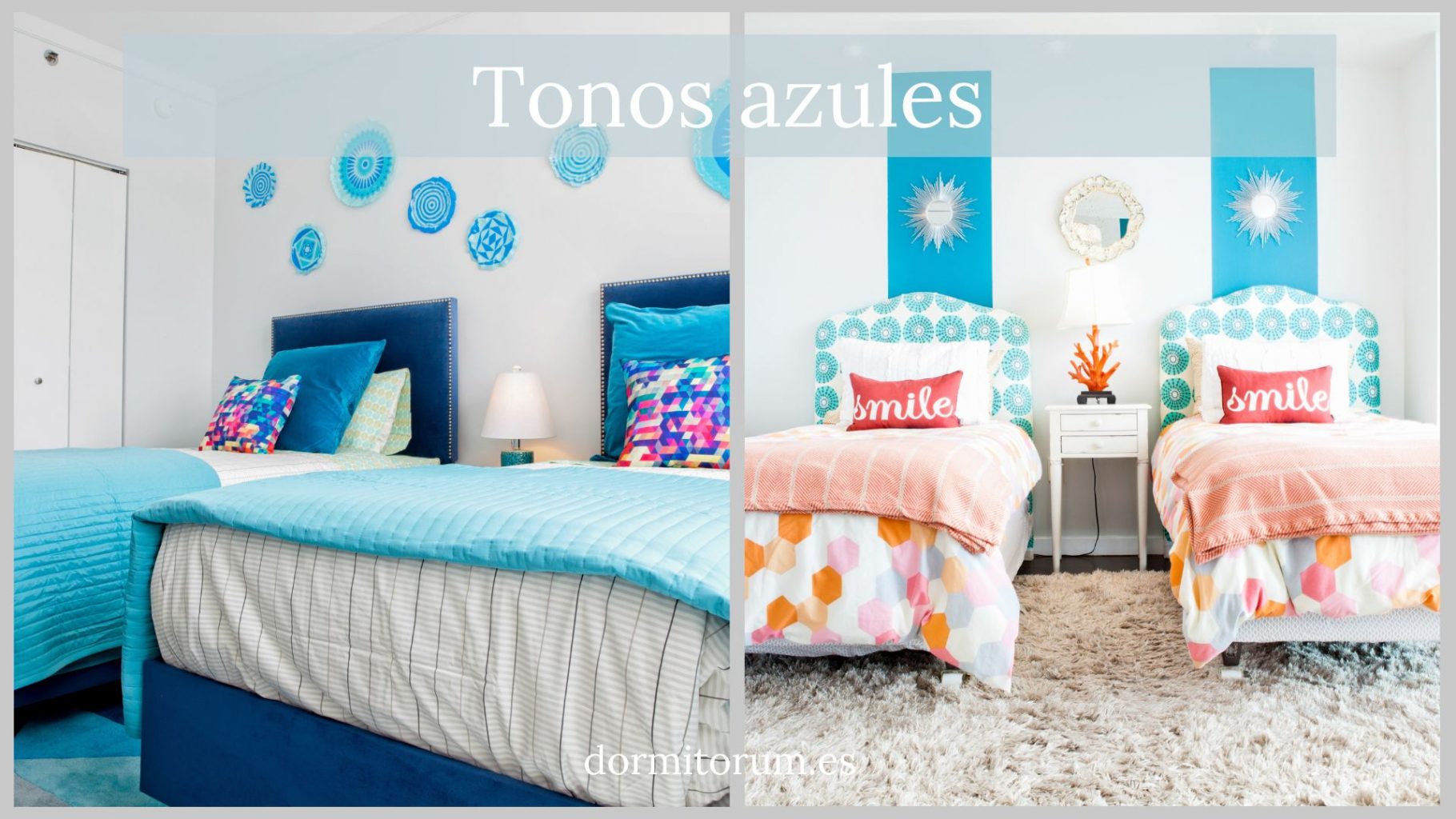 colores para habitación juvenil: tonos azules