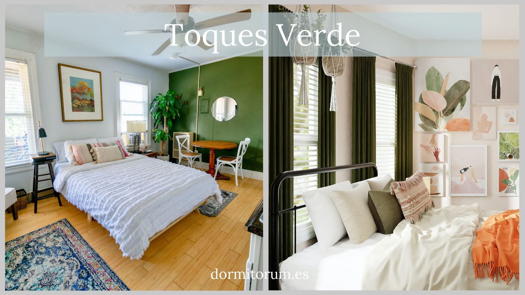 colores para habitación juvenil: toques verdes