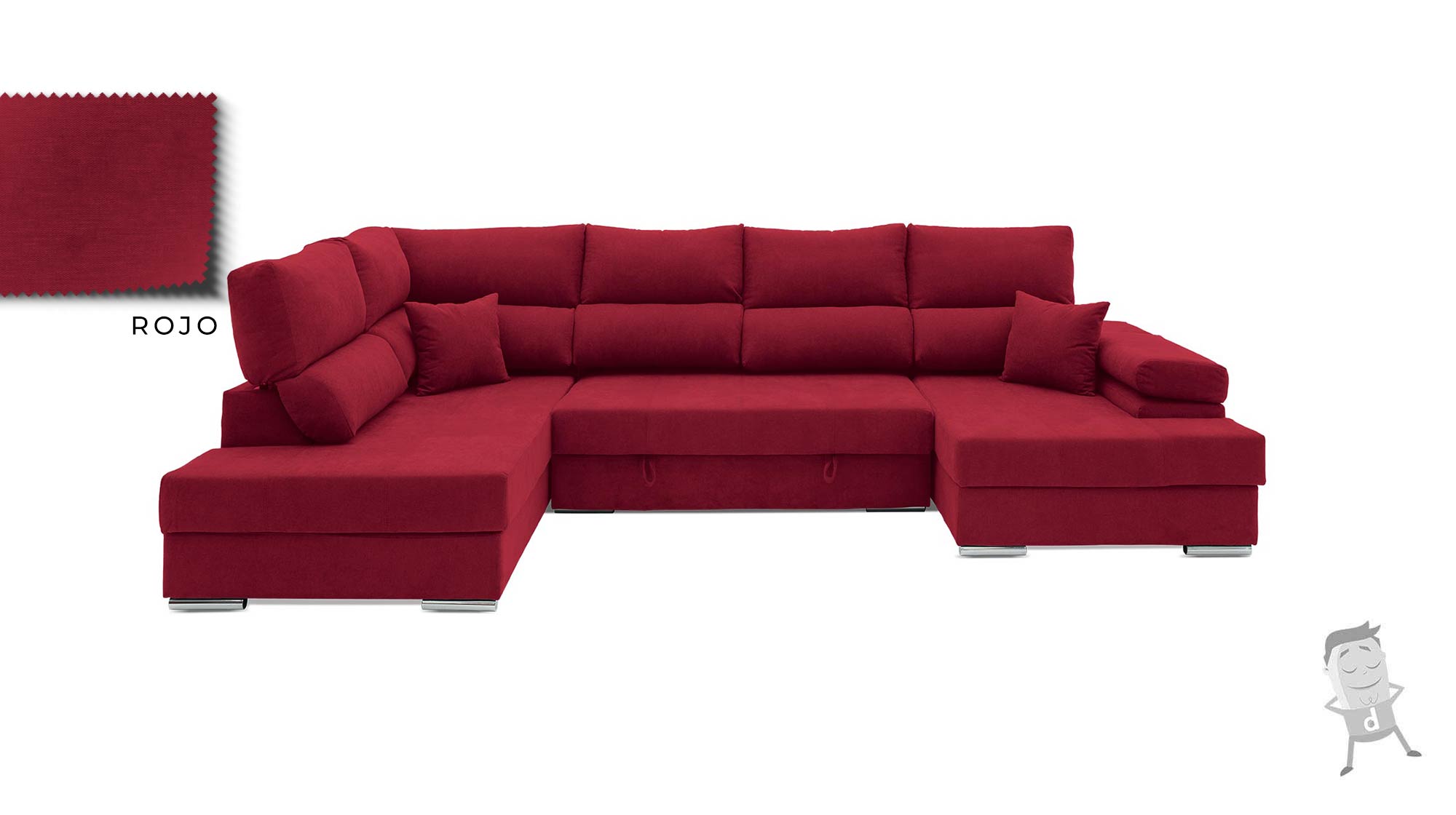 sofá-chaise-longue-Scherezade-rojo