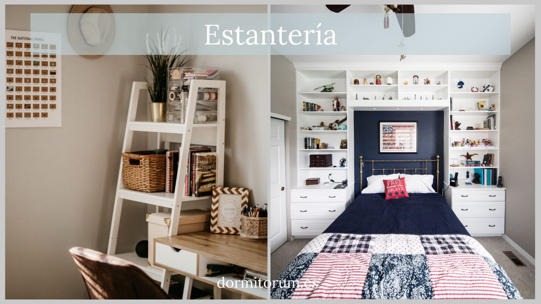 Estantería habitación juvenil