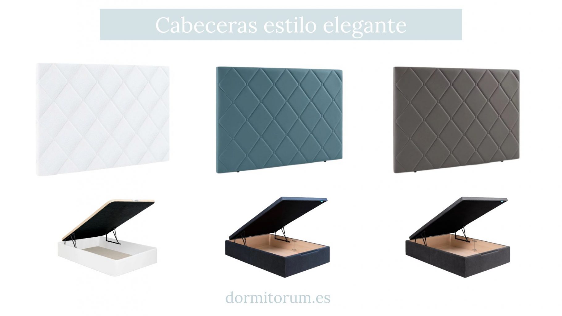 cabecera acolchada estilo elegante