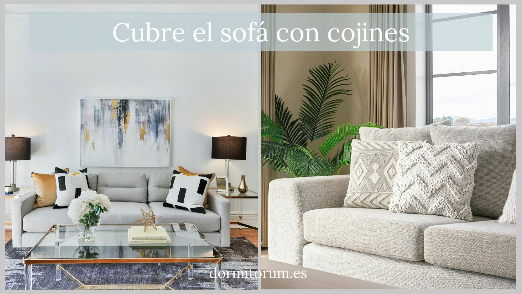 cubre el sofá con cojines