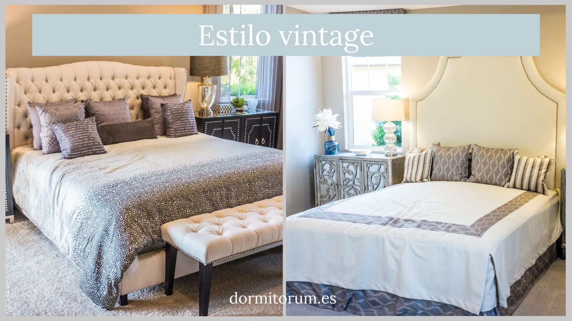 canapé para cama estilo vintage