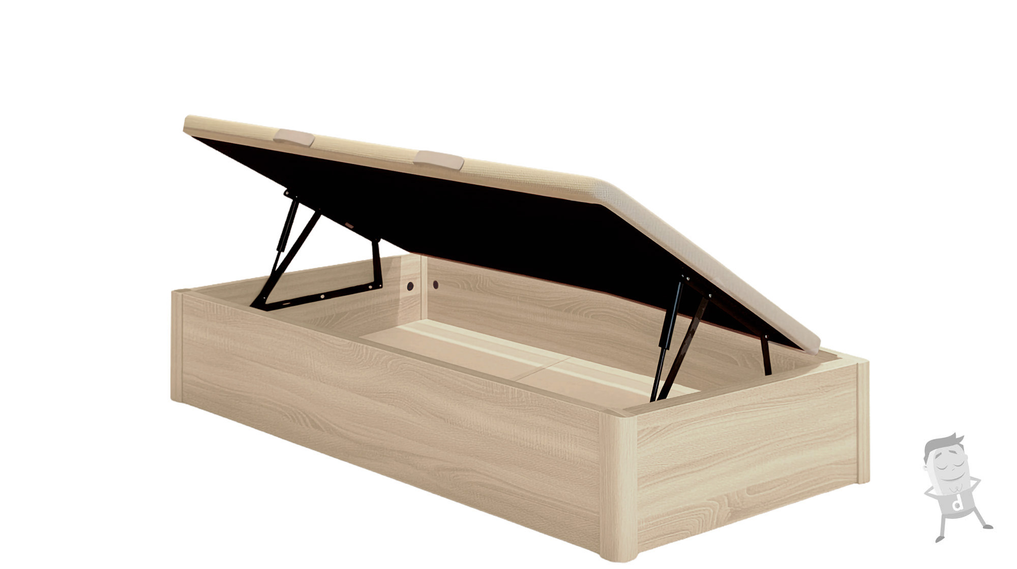 Canapé Abatible Madera Apertura lateral - Imagen 2