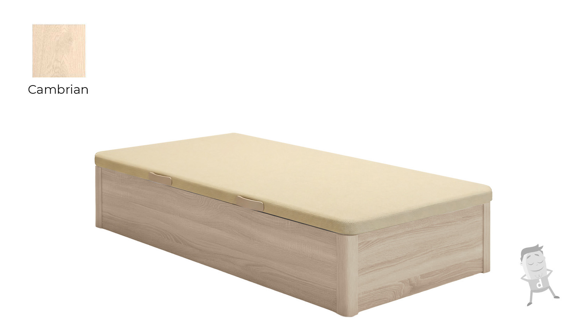 Canapé Abatible Madera Apertura lateral - Imagen 3