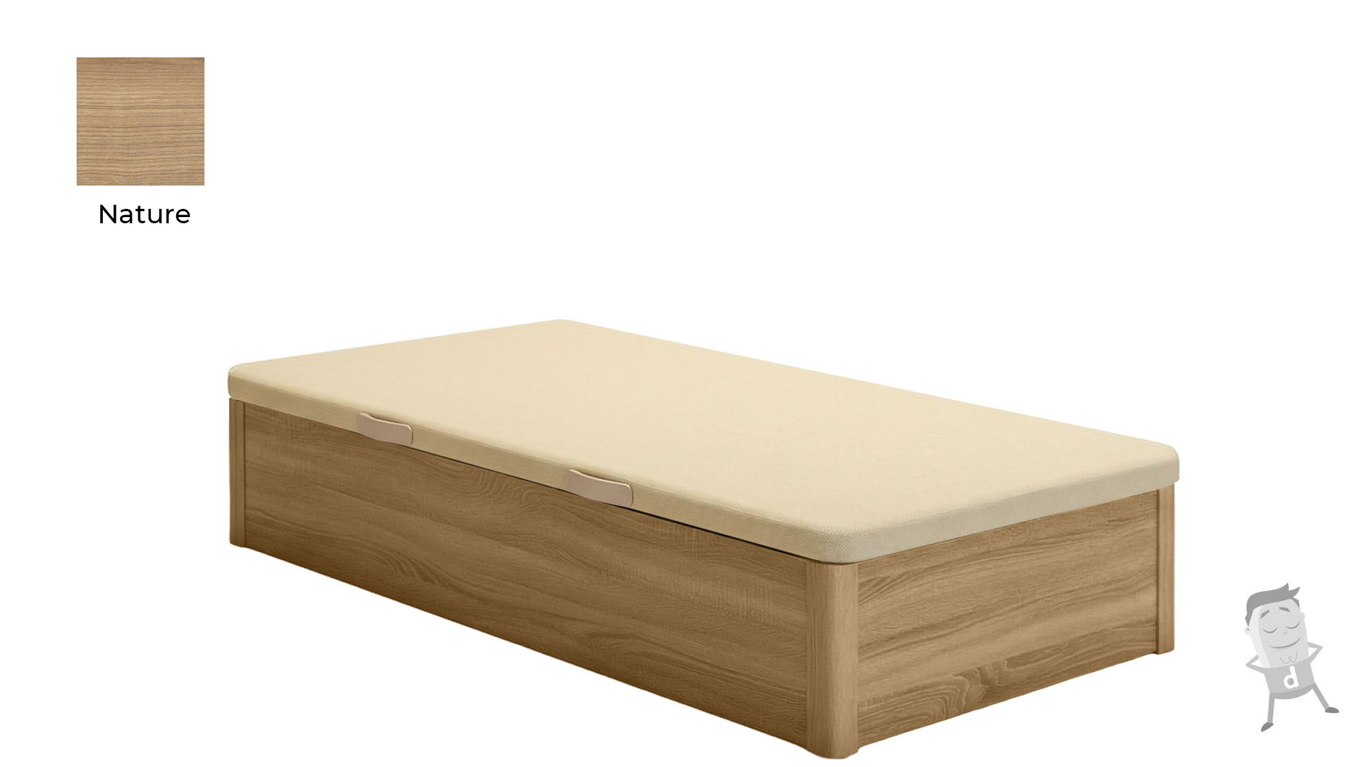 Canapé Abatible Madera Apertura lateral - Imagen 5