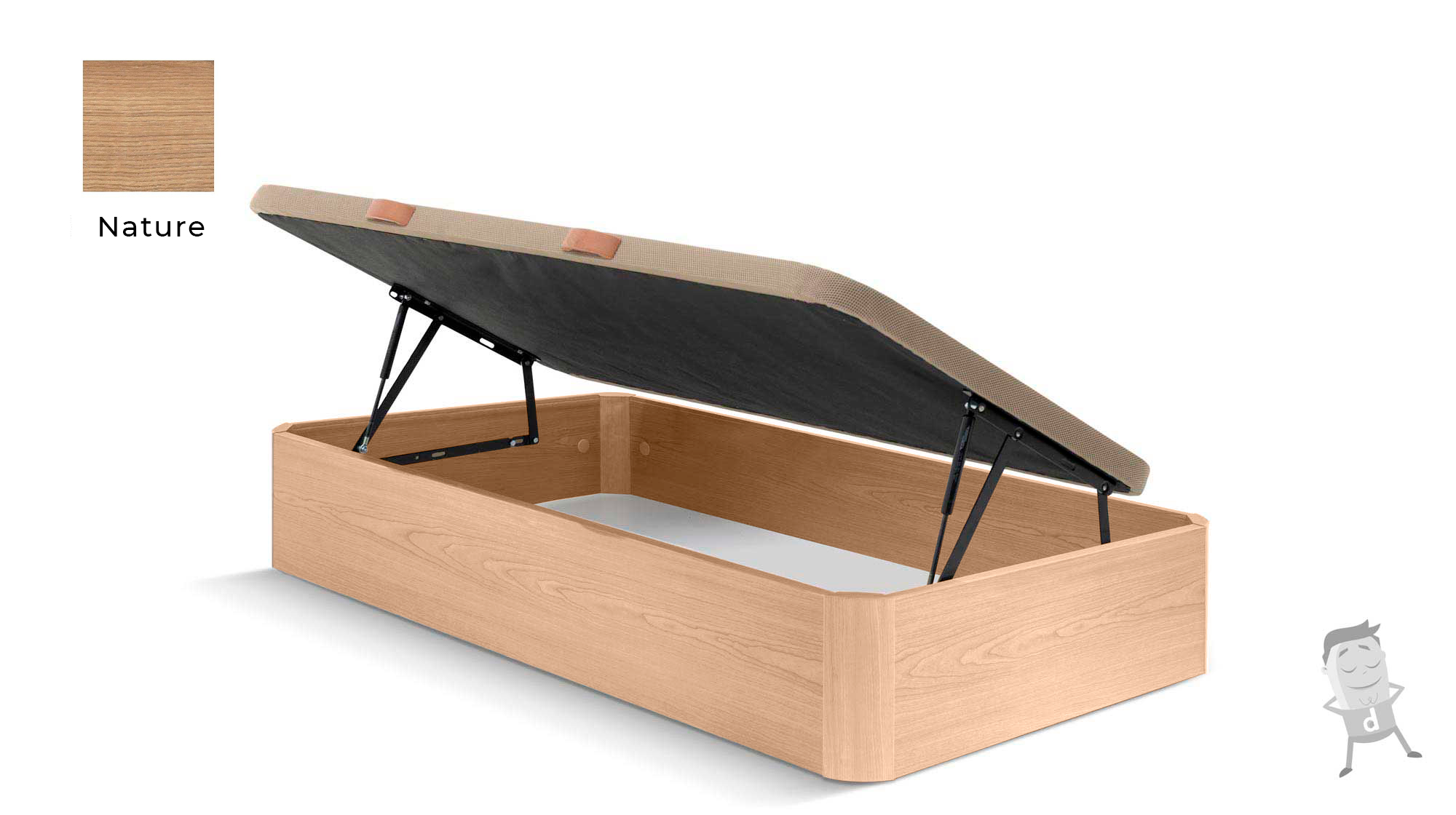 Canapé Abatible Madera Apertura lateral - Imagen 10