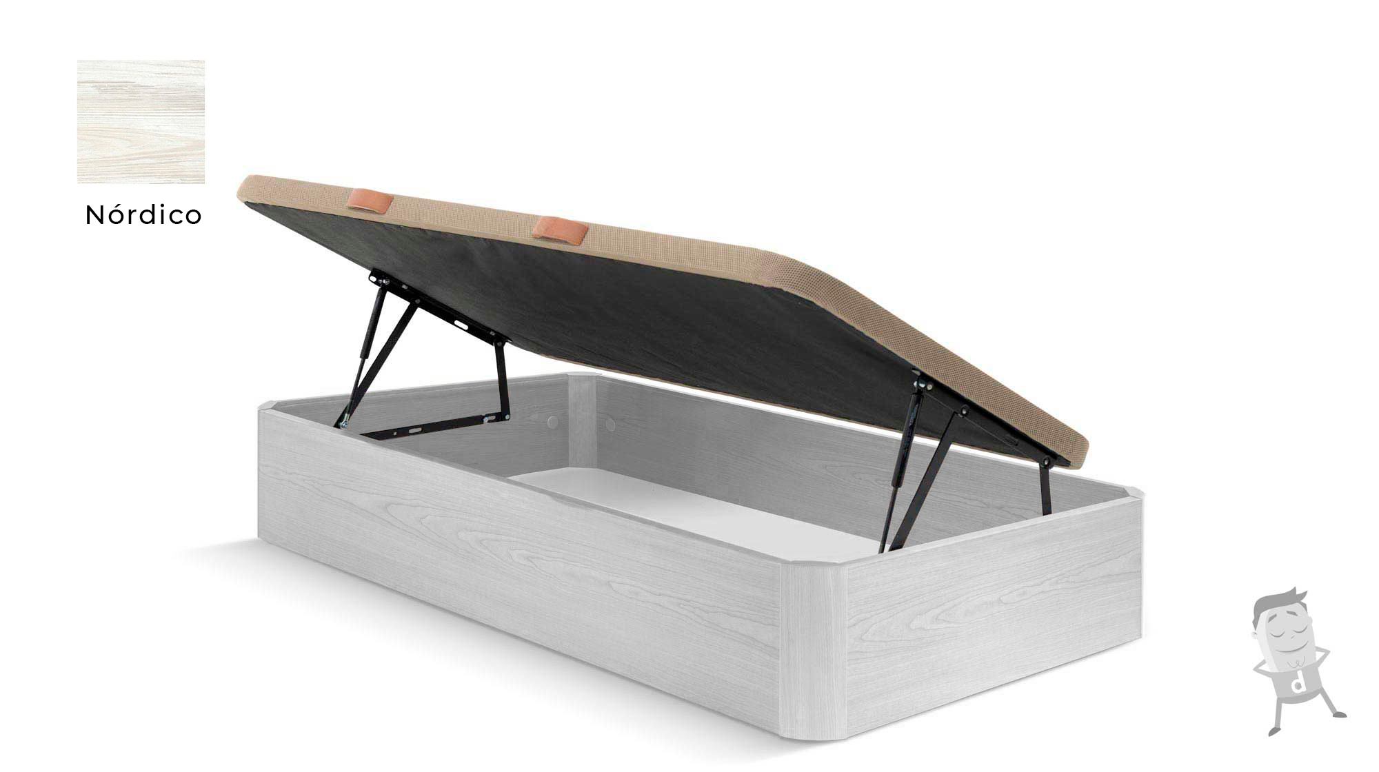 Canapé Abatible Madera Apertura lateral - Imagen 8