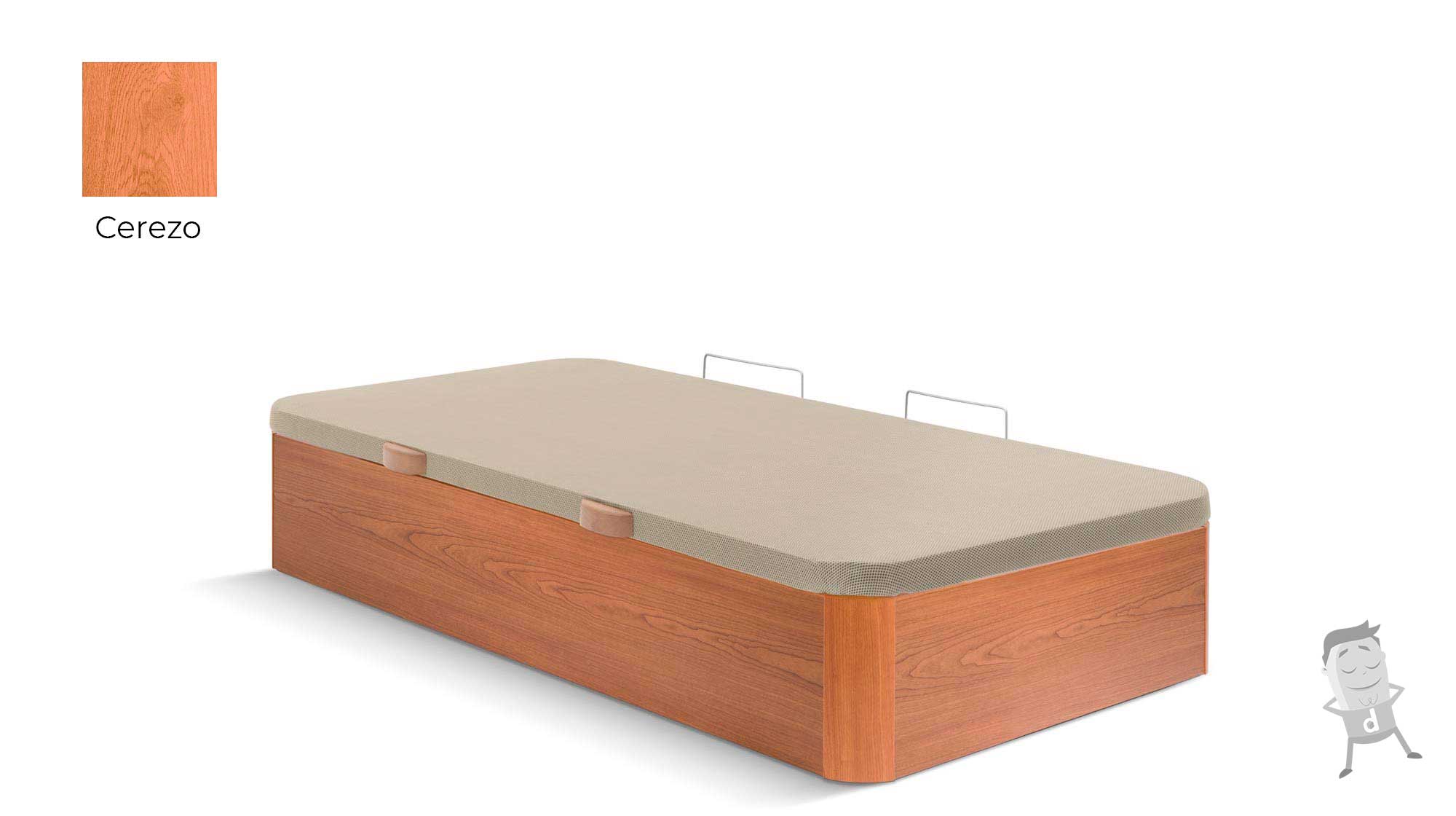 Mueble cama plegable de 90 cm. en color Cerezo o Blanco