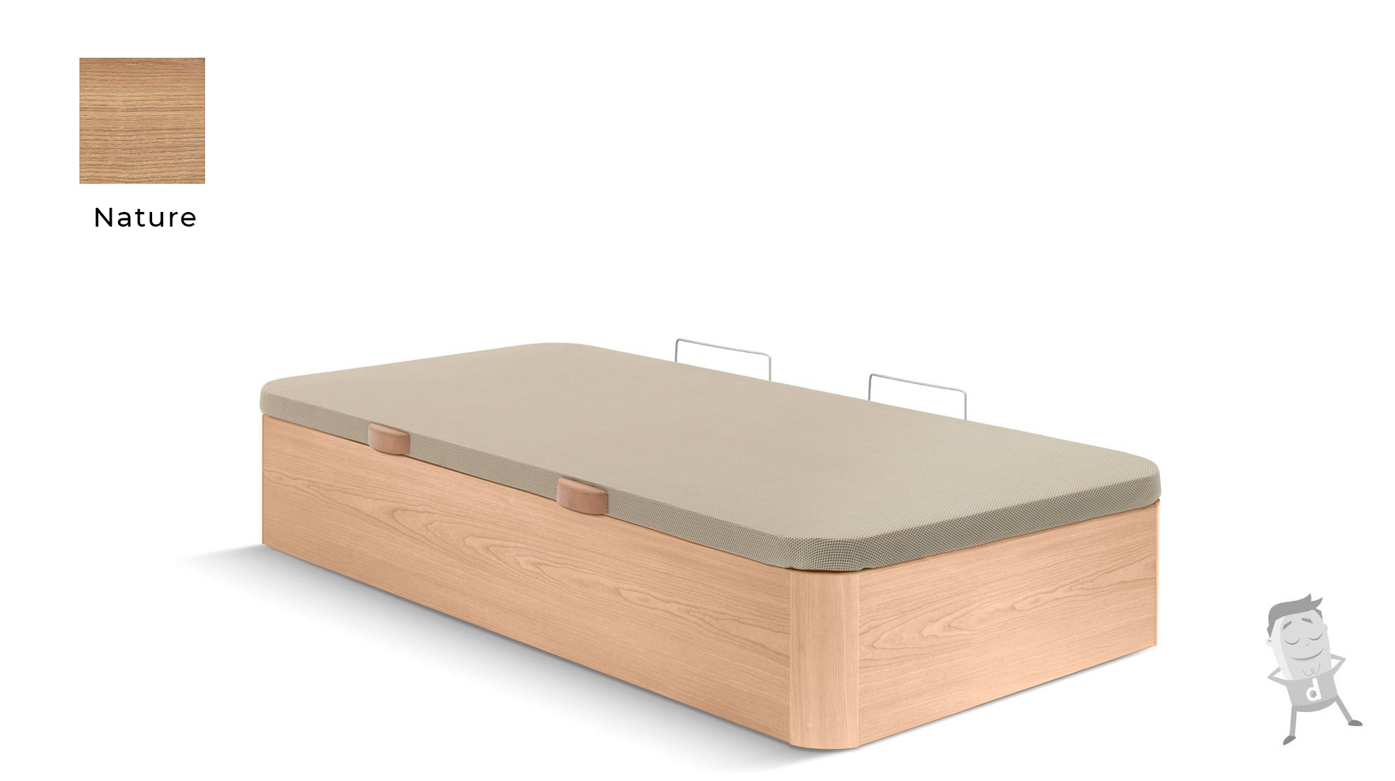 Canapé Abatible Madera Apertura lateral - Imagen 9