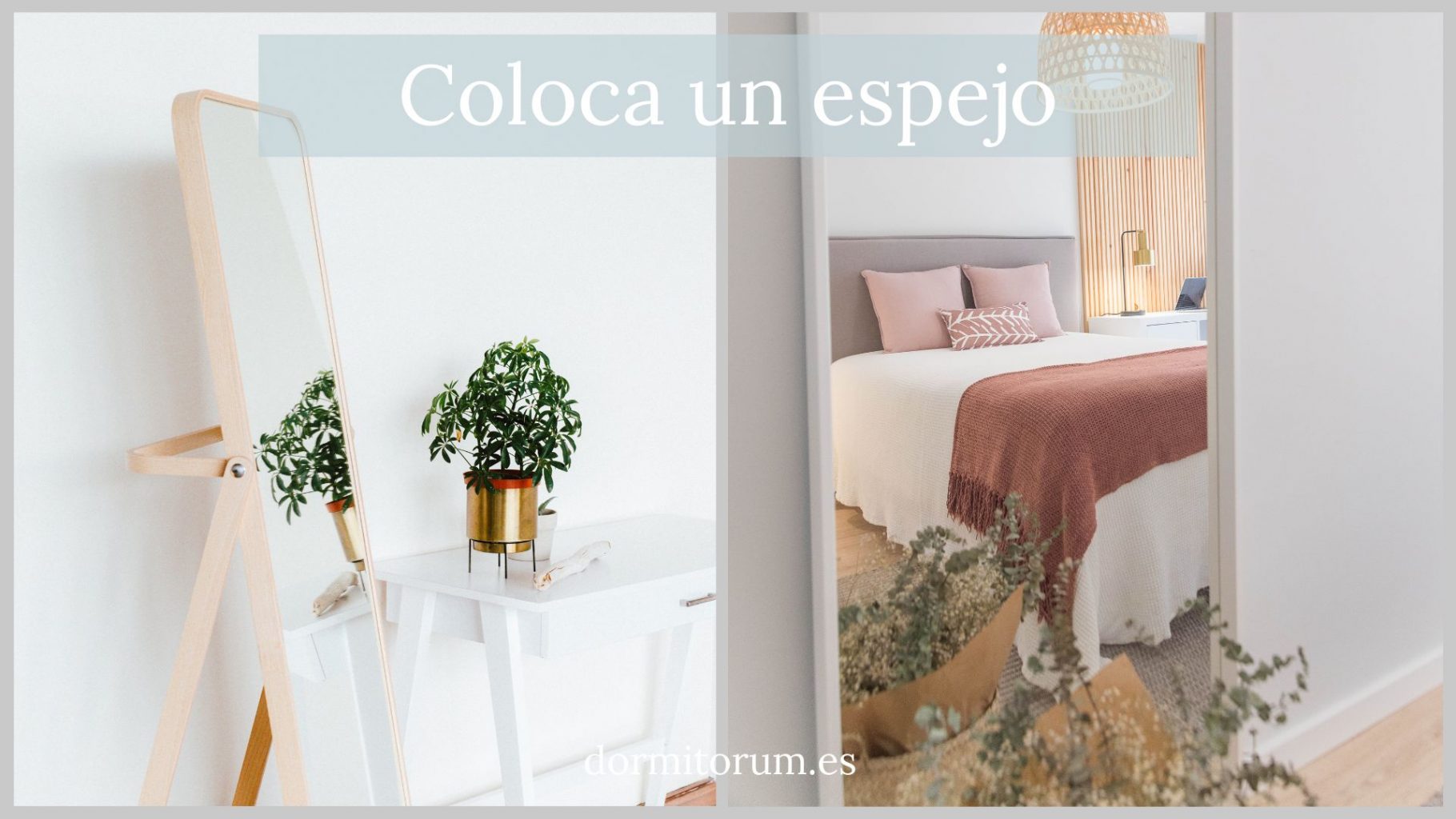 Espejos para mejorar la amplitud de la habitación 
