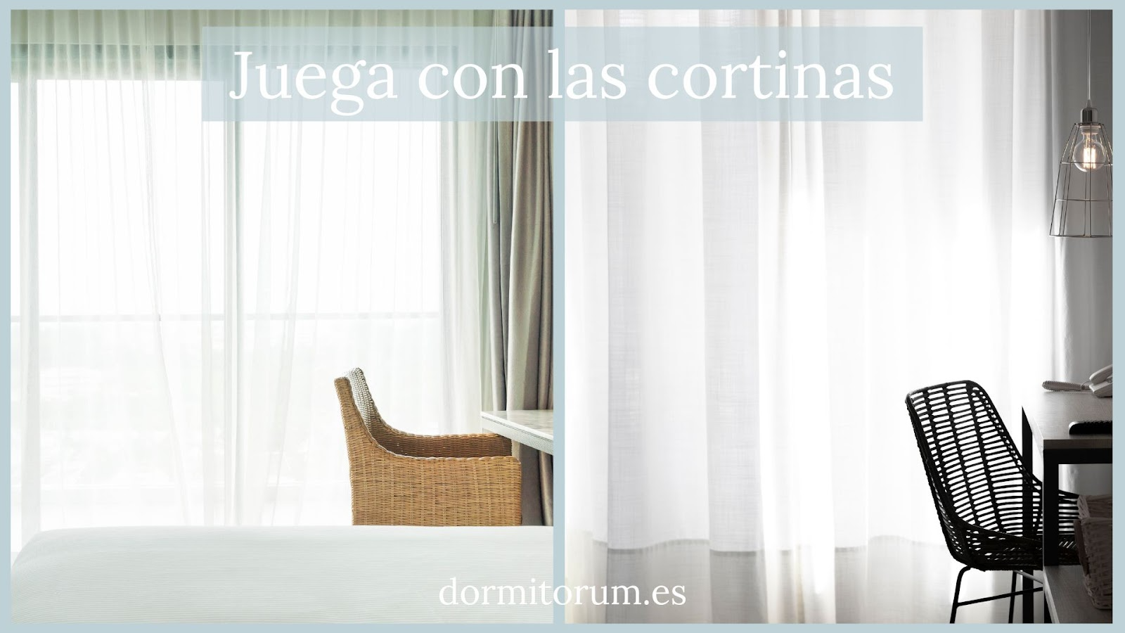 cortinas en habitacion de dormitorio