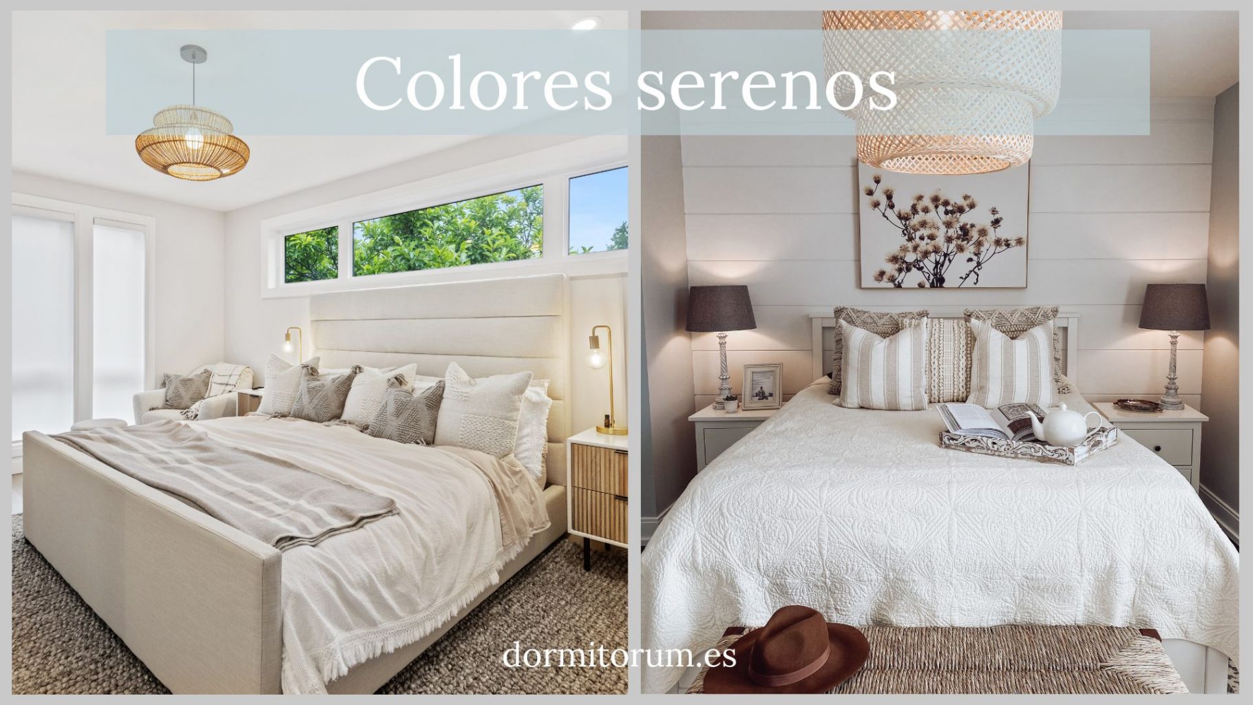 colores serenos y claros para dormitorios minimalistas