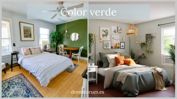 psicología del color para el dormitorio: verde 