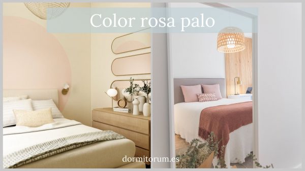 Rosa palo - psicología del color para dormitorio de adulto relajante