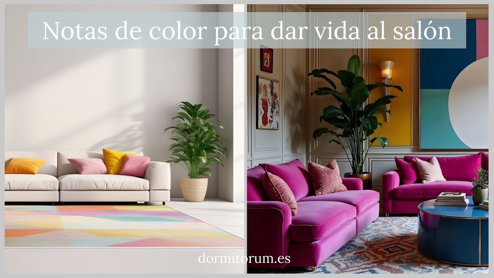 Notas de color para dar vida al salón