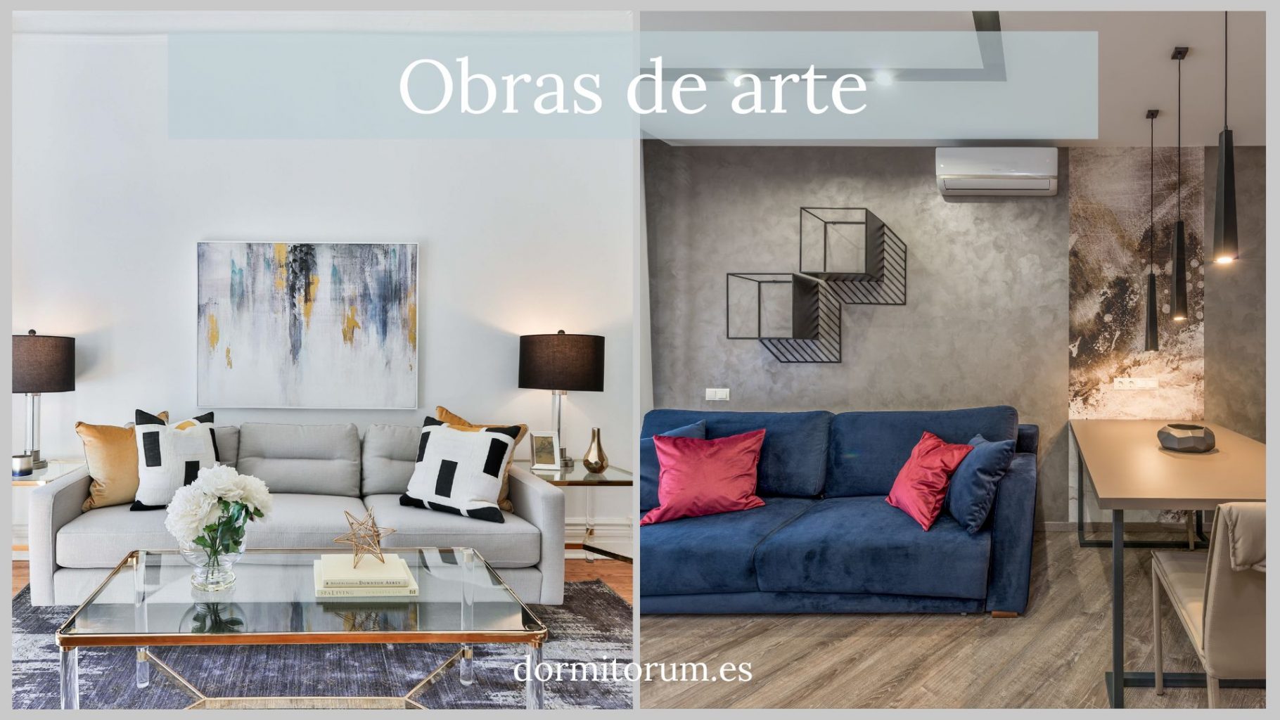 Fotos de objetos de decoración modernos.