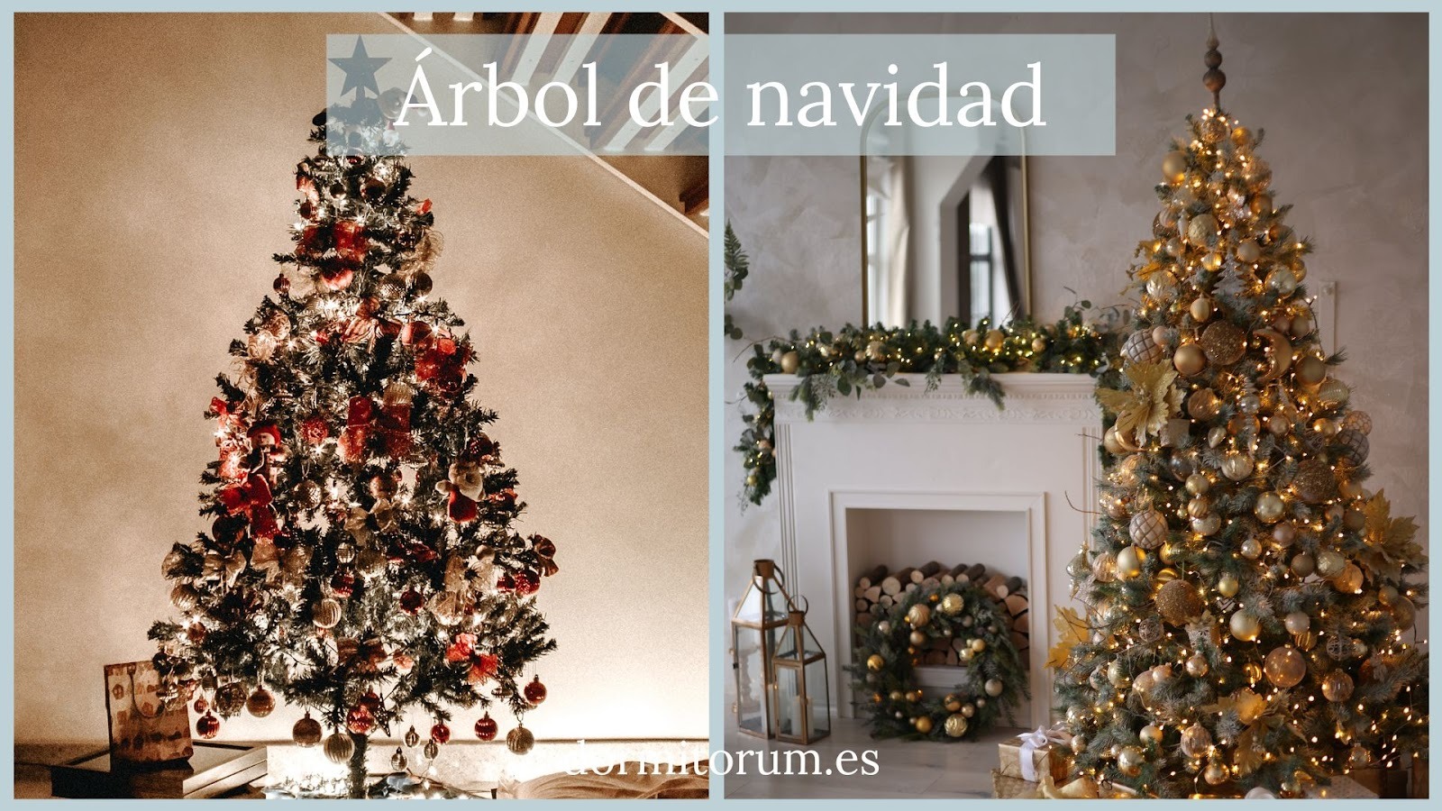 Árbol de navidad decoración salón