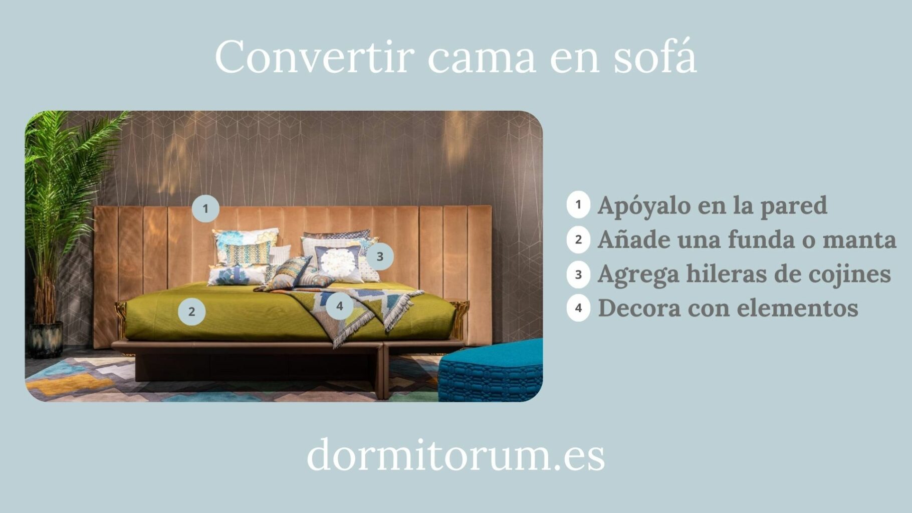 convertir cama en sofá