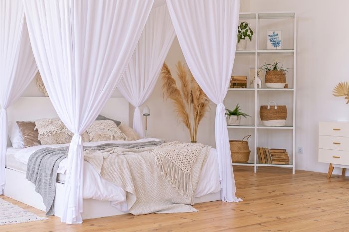 Dormitorio en blanco