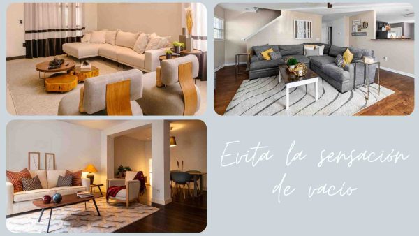 Cómo decorar un salón grande; evita la sensación de vacío