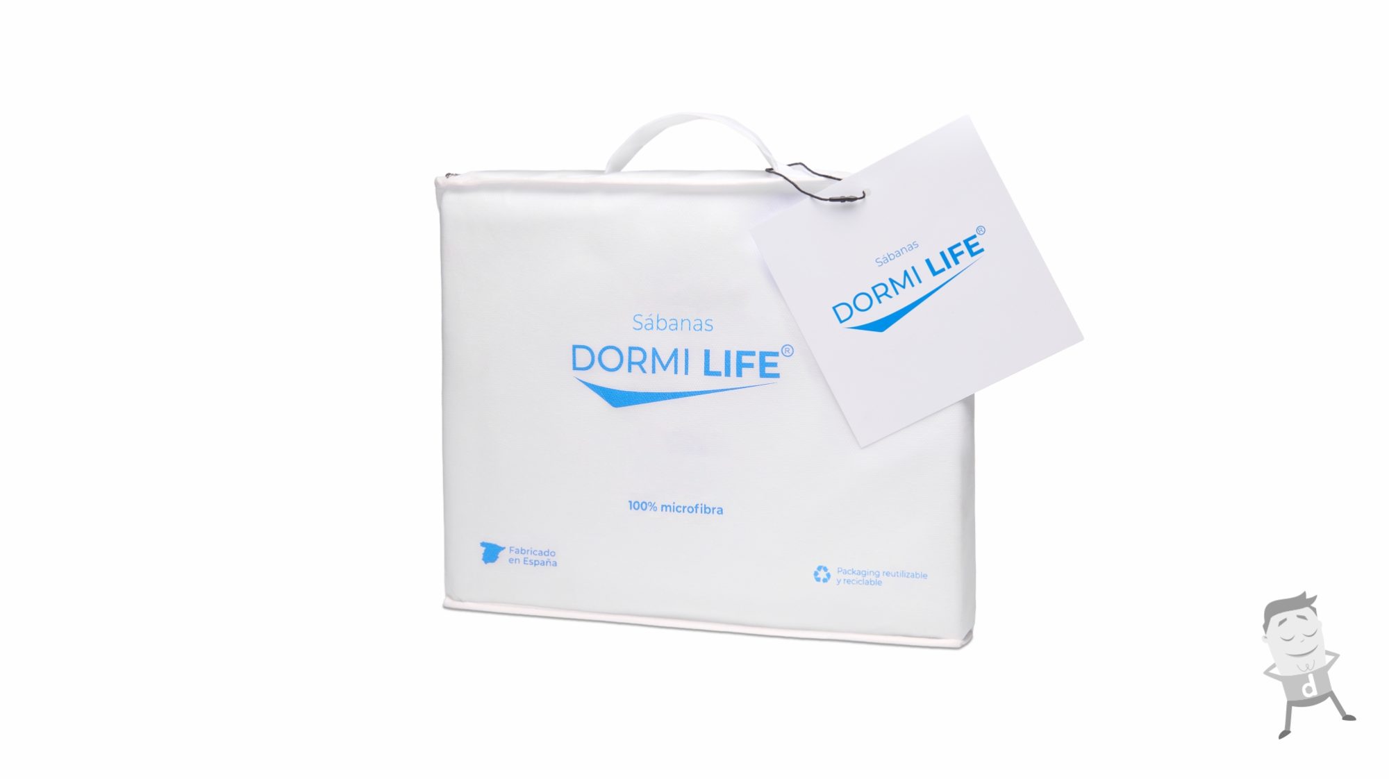 Juego Sabanas Dormilife Microfibra Blanco