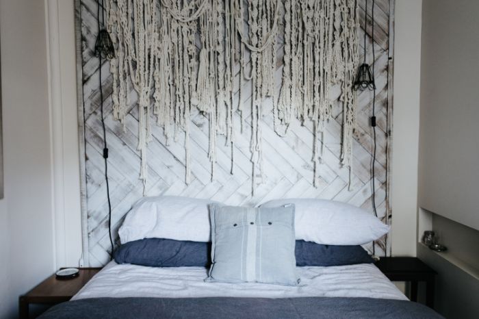 papel pintado cabecero de cama