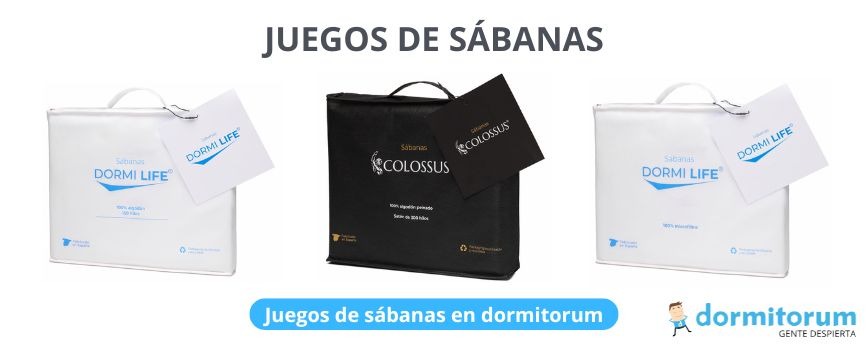 juego de sábanas en dormitorum