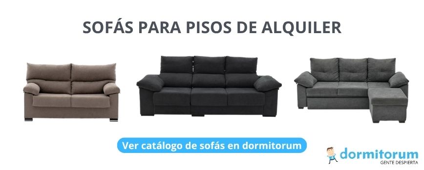 sofás para pisos de alquiler en dormitorum